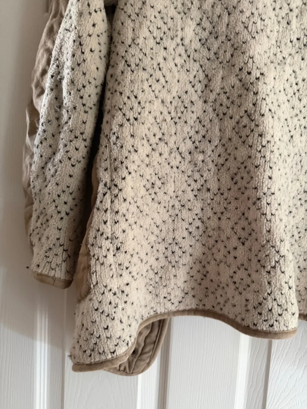 Sleeping on Snow Anthropologie Cream & Tan Contrast Women's Jacket - Picture 14 of 15